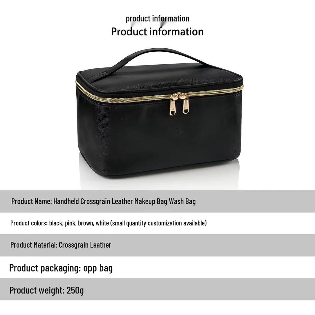 Popular Large Capacity Women's Cosmetic Travel Handbag and Toiletry Bag