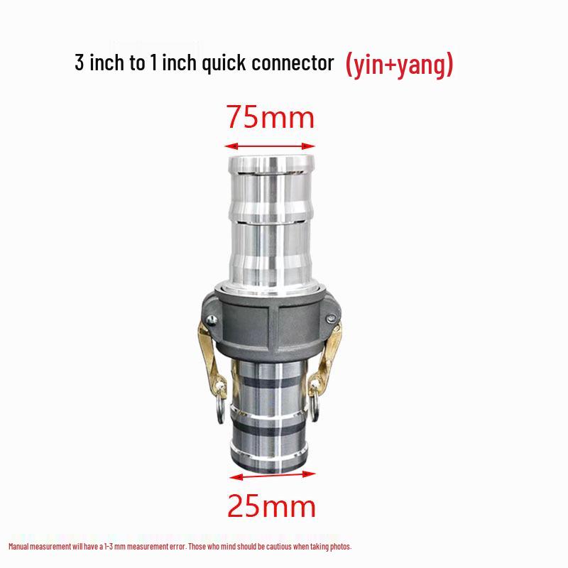Aluminum Alloy Type C Male & Female Quick Coupler Hose Fittings with Reducing Lever