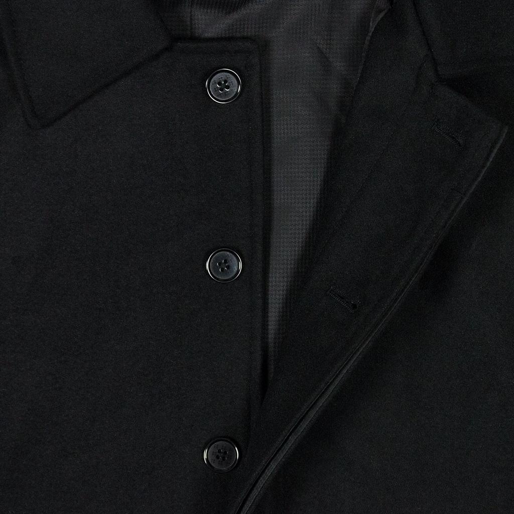 Japanese Style Coat with Square Kimono Wool [KYOETSU] [Kyoetsu] Sleeves, Coat, Blend, Men's (L, Black)