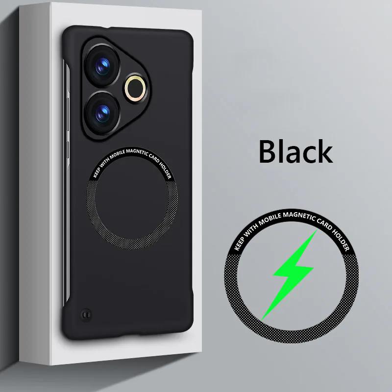 Frameless Magnetic For Magsafe Slim Case For Realme GT 6 6T GT6 GT6T Neo6 SE Neo6SE Wireless Charging Hard Back Cover