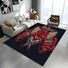 Rose, Wings, and Tattoo Machines Design Patterned carpet a non slip rug suitable for all seasons and any setting, gift