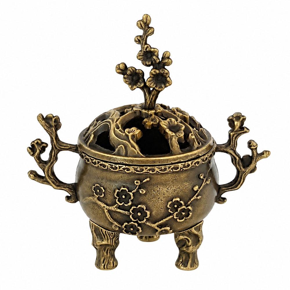 Chinese Style Incense Censer Alloy Fragrance Holder New Incense Burner  Desktop Ornament