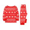 Print Cute Family Set Pajamas, Home Clothes, Family Set Long Sleeve Top Pants Set