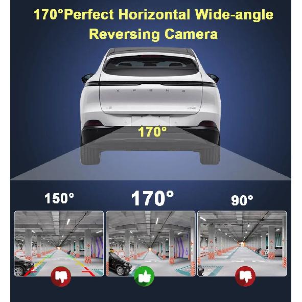 170° Golden Lens AHD 1080P Vehicle Car Rear View Camera For Citroen C4 2004-2018 C5 MK2 2007-2017 C5 4D Sedan (X7) Car Monitor