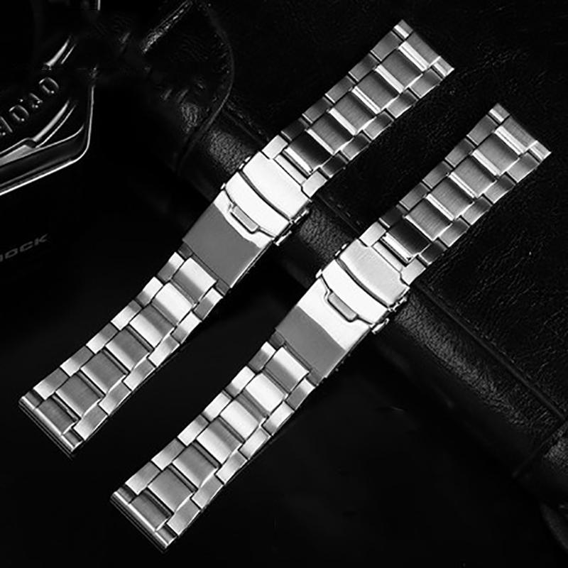 22 мм Цельный ремешок для часов из нержавеющей стали для SEIKO SRPC63J1 SNE498 SNE533 Ремешок для часов с инструментами SNE537 SNE518 Металлический браслет