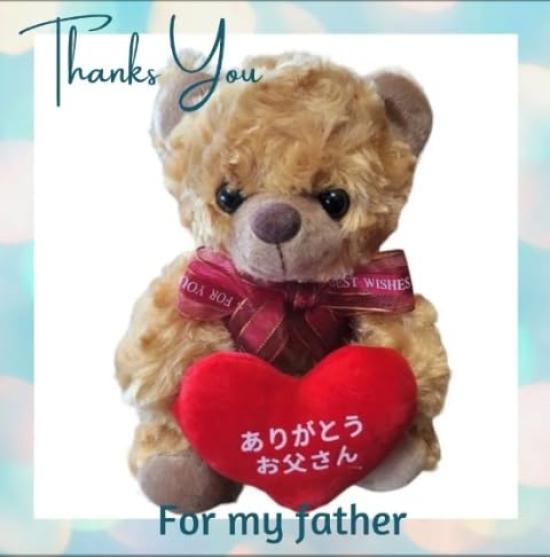 [Sai] Плюшевая игрушка на 60-летие с посланием [Спасибо Мама, Спасибо Папа] Подарок на День Матери, День Отца, День Рождения, Уважение к