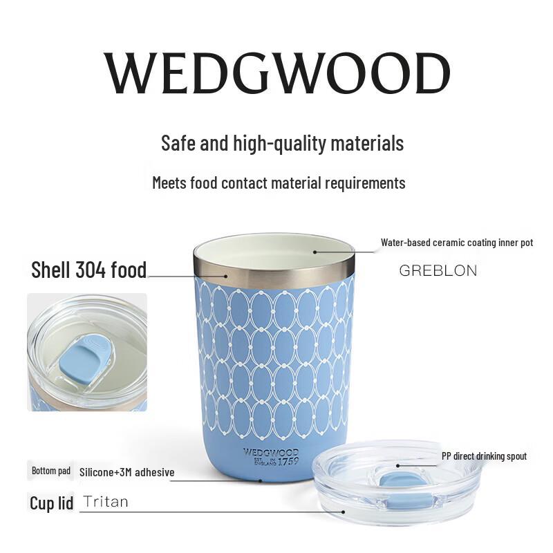 Wedgwood Golden Age Ceramic Insulated Travel Mug