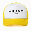 MILANO Letter Printed Summer Cotton Baseball Cap Unisex Fashion Casual Mesh Visor Breathable Trucker Hat