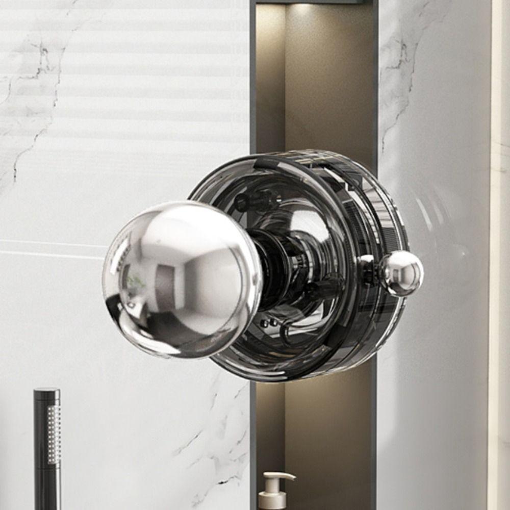 Waterproof Cabinet Knob Circular Glass Door Handle Suction Cup Door Handle Shower Room