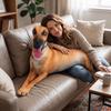 Realistic Plush Pillow Lifelike Stuffed Puppy Dog Greyhound Stuffed Animal  Sleeping Companion