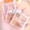 Transparent Nine-color Acrylic Eyeshadow Palette Pearly Matte Earth Color Jiugongge Eyeshadow