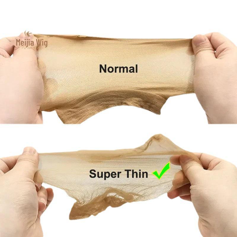 HD кружевная невидимая супер эластичная сетка для волос парик шапочка