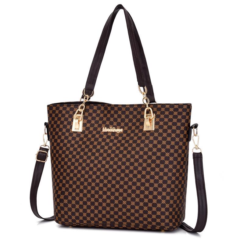 Женский многосекционный набор сумок через плечо для мамы и ребенка большой вместимости с популярным принтом