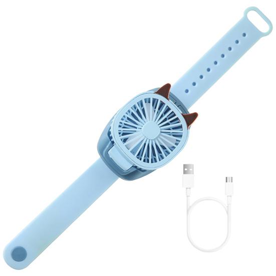 Ceative Электрические Съемные Наручные Часы Вентилятор Бесшумный Ремешок Мощный