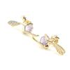 Les Trésors De Lily [D6828] - Gold Plated 'Tinker Bell' Golden Amethyst Earrings - 10x15 Mm