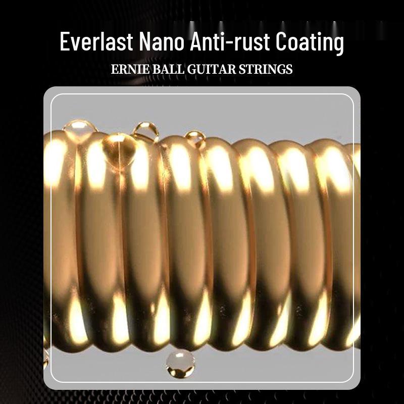 Струны для акустической гитары Ernie Ball Phosphor Bronze с покрытием, антикоррозийный комплект из 6 штук.