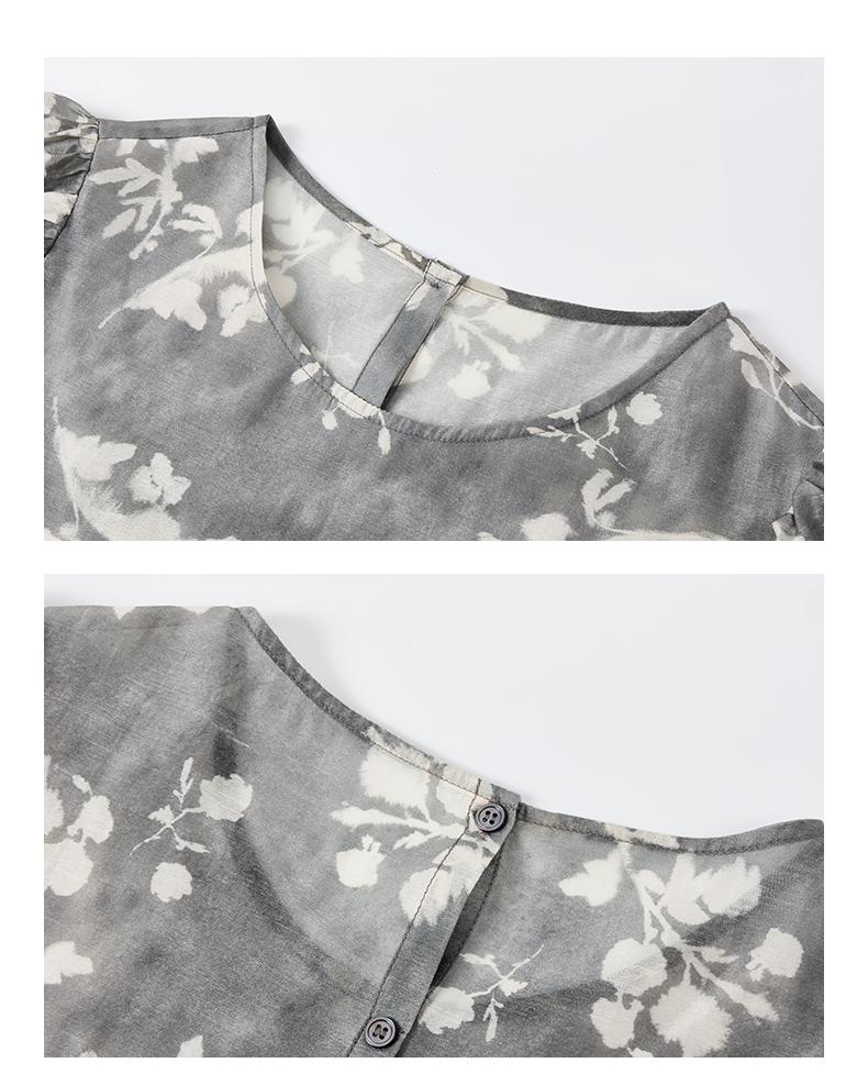 Abstract floral top