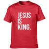 Jesus Is King Print Men Summer T-shirt Christian Religion God Faith T Shirt Men's Short Sleeve Clothing Tees Fashion Camisetas