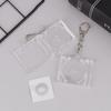 1 Pcs Blank Album Mini Cd Case Key Chain For Diy Backpack Hanging Decor Keychain Pendant