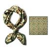 100% Pure Mulberry Silk Women Square Scarf Prints Headband Neckerchief Luxury Female Hair Ornament Female Bandana Scarves 53CM