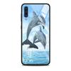 Blue Sea Animal Cute Dolphin Tempered Glass Cover For Samsung Galaxy A51 A71 A91 A72 A52 A81 A41 A31 A21 A21s M51 M31 M21 Shell