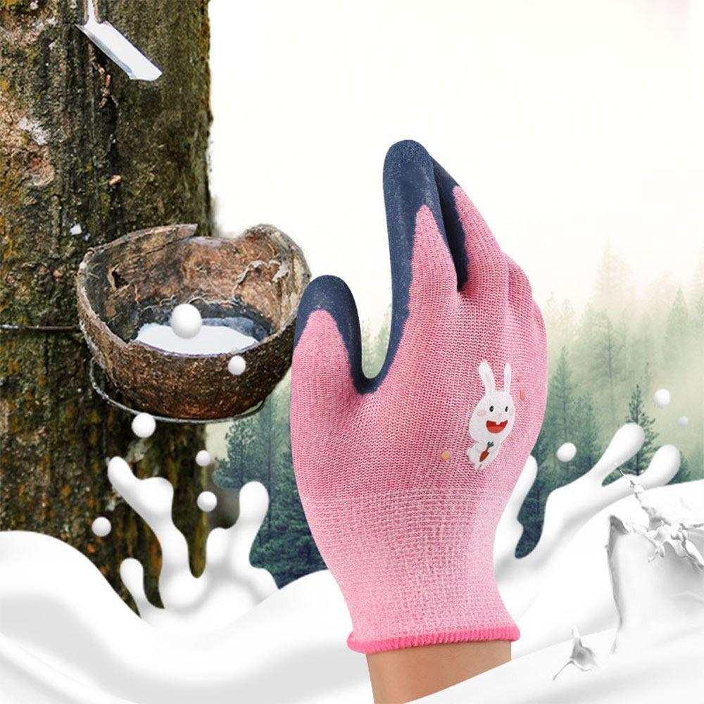 13 Needles Protective Mittens Cartoon Animal Gardening Glove Tool Kids Work Gloves 3~12 Year Old