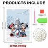 Disney Микки Минни Снеговик 5D DIY Набор для рисования жемчужной мозаикой Рождественская Зимняя Сцена со Снеговиком Вышивка Пазл Вышивка крестом Домашний Декор