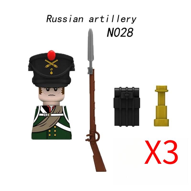 MOC Средневековый Военный Наполеоновские Войны Строительные Блоки Британская Французская Армия Пехота Кавалерия Фигурка Солдата Кирпичный Конструктор