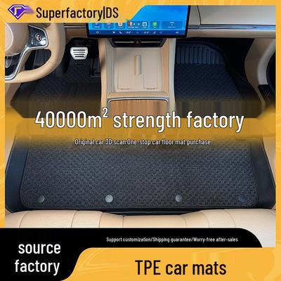 Новые коврики TPE с полным покрытием для Peugeot 408/308/508L с ковровым покрытием из шелковых колец, легко чистить