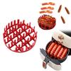 Silicone Air Fryer Liner with Hot Dog Divider Round Cooking Rack Reusable