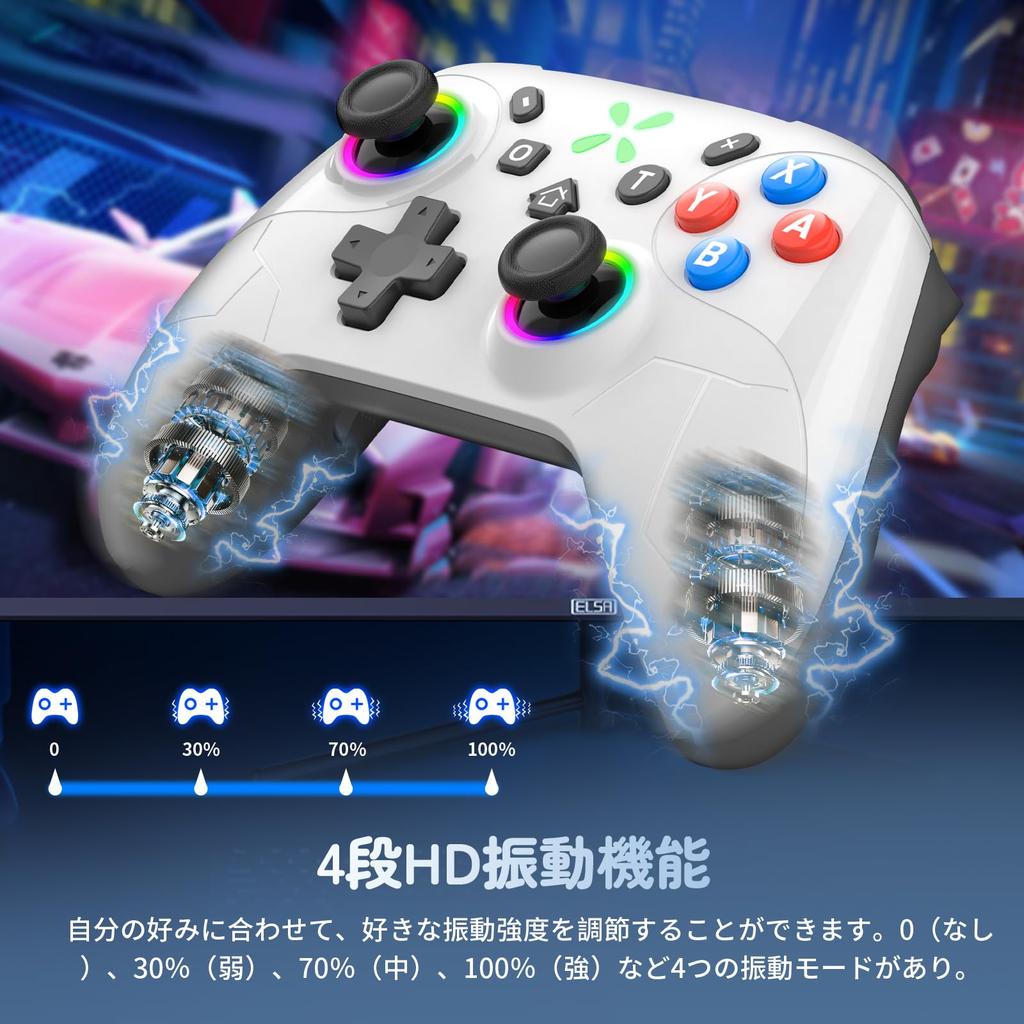 Контроллер Onefun Switch 2 Золотая награда Совместим со Switch RGB 1000 мАч Беспроводной Bluetooth Задняя макро-кнопка Турбо HD Гироскоп 20 часов непрерывной работы Pro