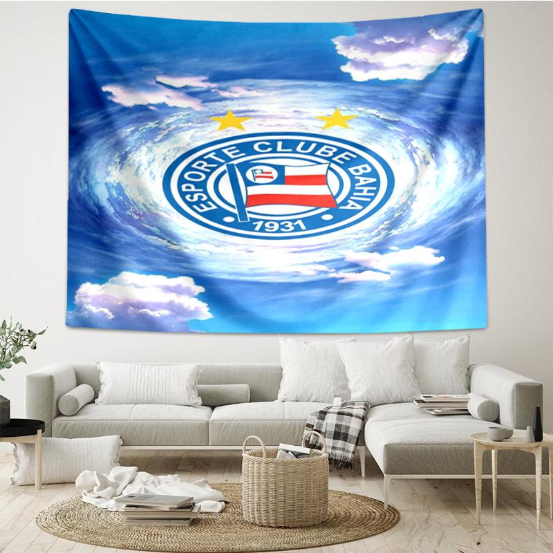 1PC Ba-hia Sports Club Emblem Printed Tapestry Room Decoration Wall Hanging for Living Room Bedroom, dormitory, Birthday and Christmas gifts