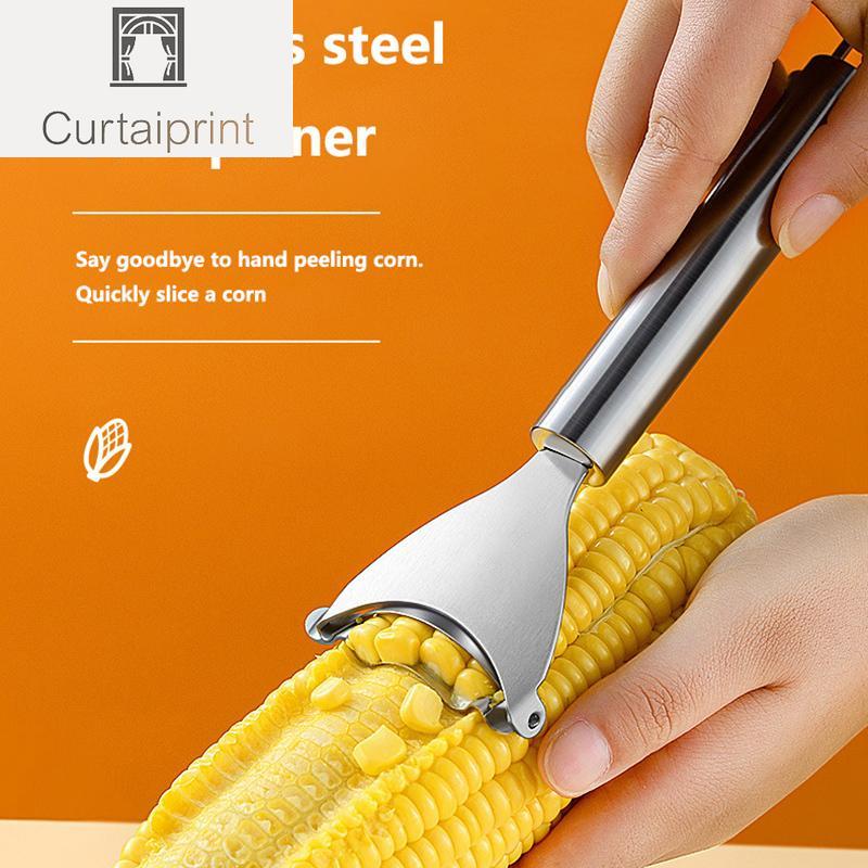 Кукурузный строгальный станок из нержавеющей стали Эргономичная ручка Кукурузочистка Отделяйте кожуру и наслаждайтесь свежей кукурузой с минимальными усилиями