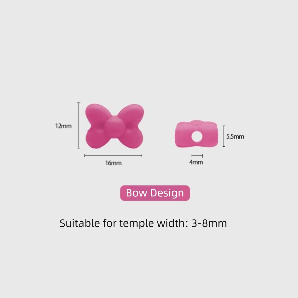 2Pcs Anti-slip Eyeglass Frame Decor Soft Silicone Eyeglass Ear Hooks Glasses Ear Grips Daily Wear