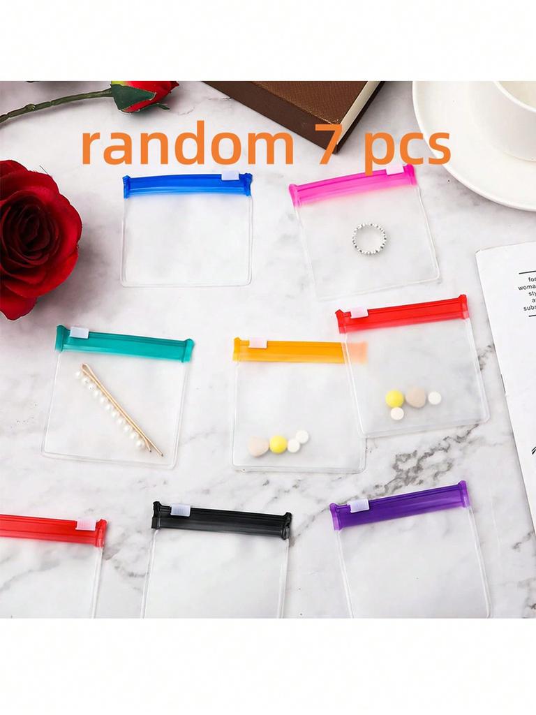 14pcs zipper pill bag, reusable pill bag, medicine bag, portable pill bag, self sealing travel pill bag with sliding lock