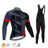 2025 Зимний термобелье для велоспорта из флиса, мужская одежда для велоспорта в горах, одежда для гоночной команды Ropa Ciclismo, одежда для велоспорта