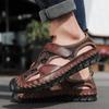 Men's  Handmade Sandals Outdoor Sandals Leather Sandals Beach Shoes Hiking Outdoor Leather Sandals
