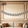 Birthday Football Banner Soccer Party Pennant Triangle Flags Balls Garland Sports Theme Hanging Paper Bunting for Fans Home Supplies Bright Color