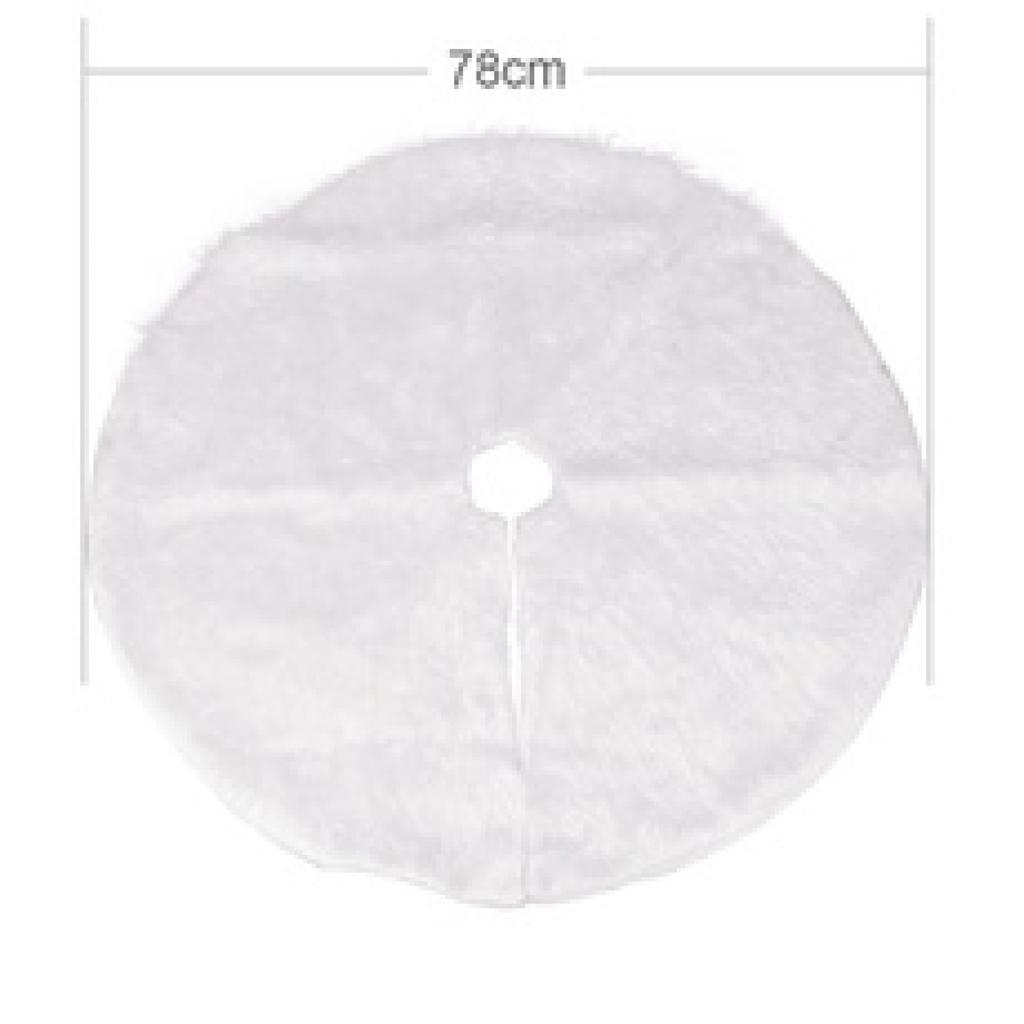 1 шт., рождественские украшения для дома и улицы, белая плюшевая юбка в виде рождественской елки