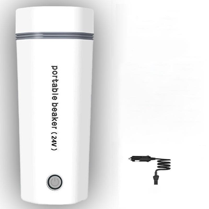 Портативный электрический чайник из нержавеющей стали с подогревом, автомобильная 8-часовая термоизоляционная чашка, чашка для кофе, чая, воды, нагревательная чашка
