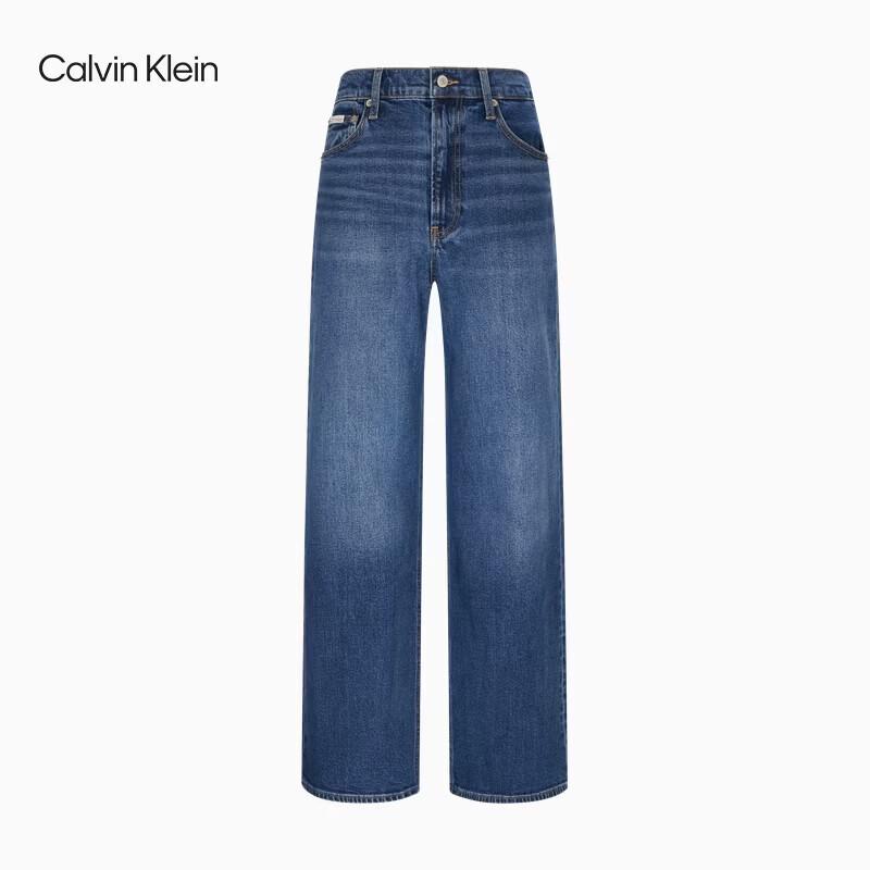 Calvin Klein Женские джинсы американского ретро с высокой талией и широкими штанинами 47H968G