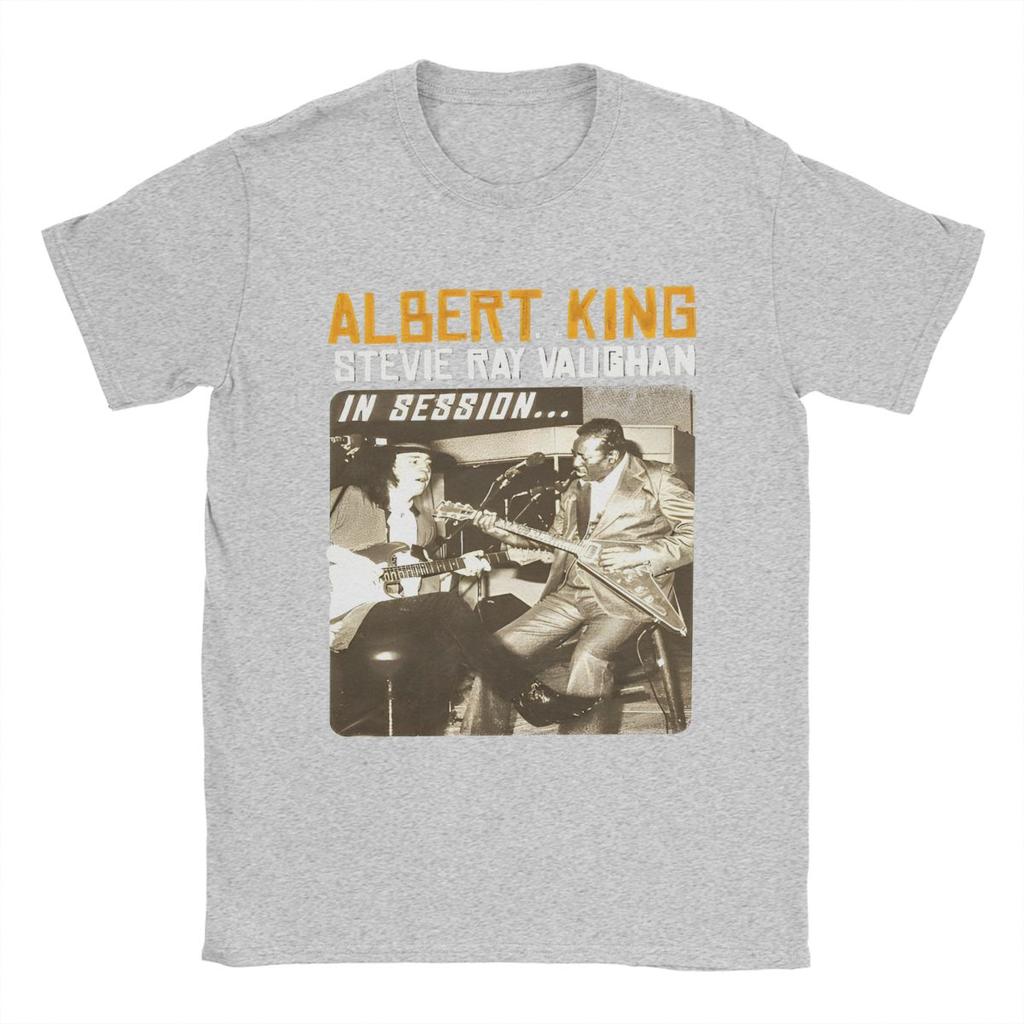 Albert King Stevie Ray Vaughan Apparel T-Shirt for Men Women Funny Cotton Graphic Print Clothes