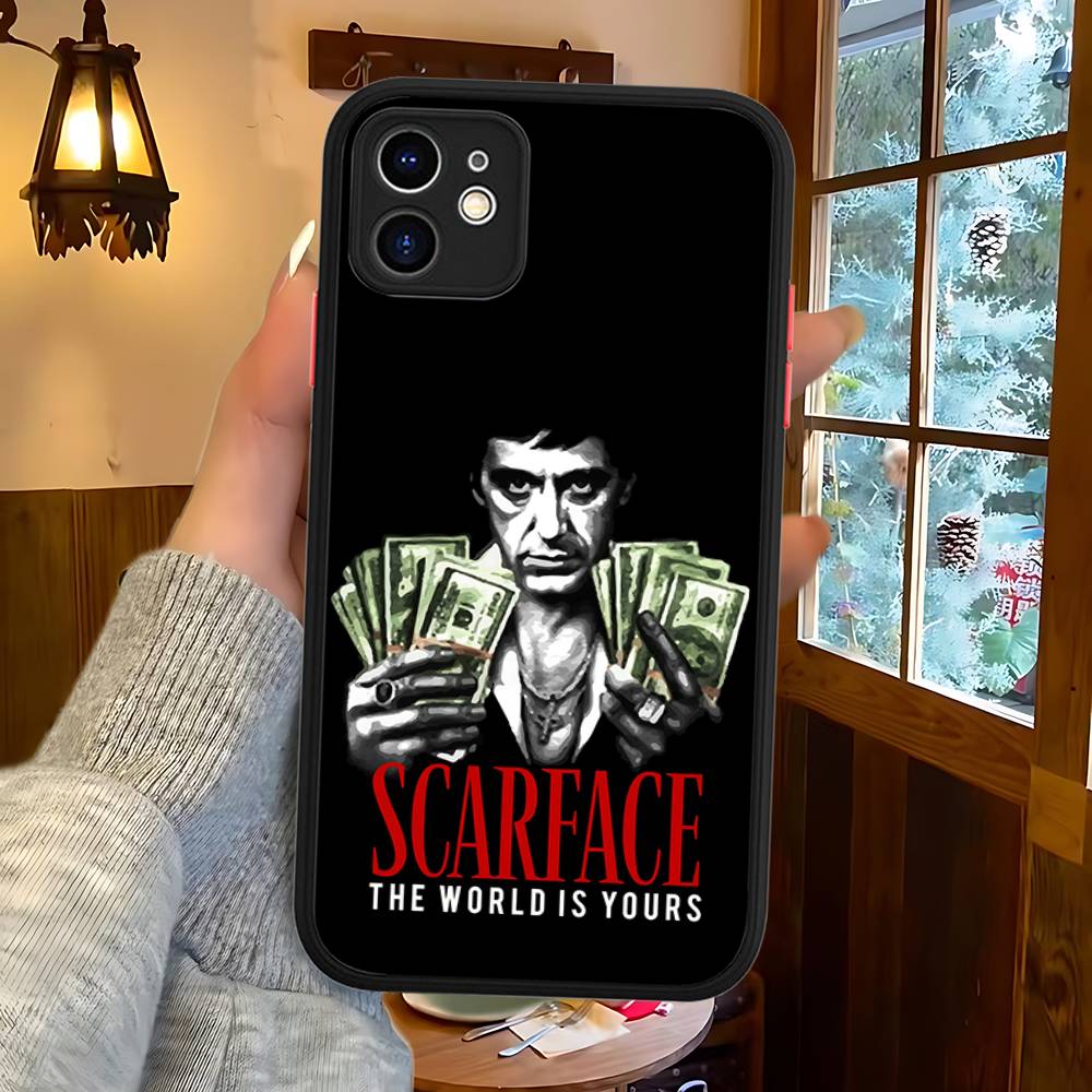 Классические матовые прозрачные чехлы для телефона Tonny Montanas Scarface из ТПУ для iPhone 16 15 14 13 12 11 Pro Max X XS Max