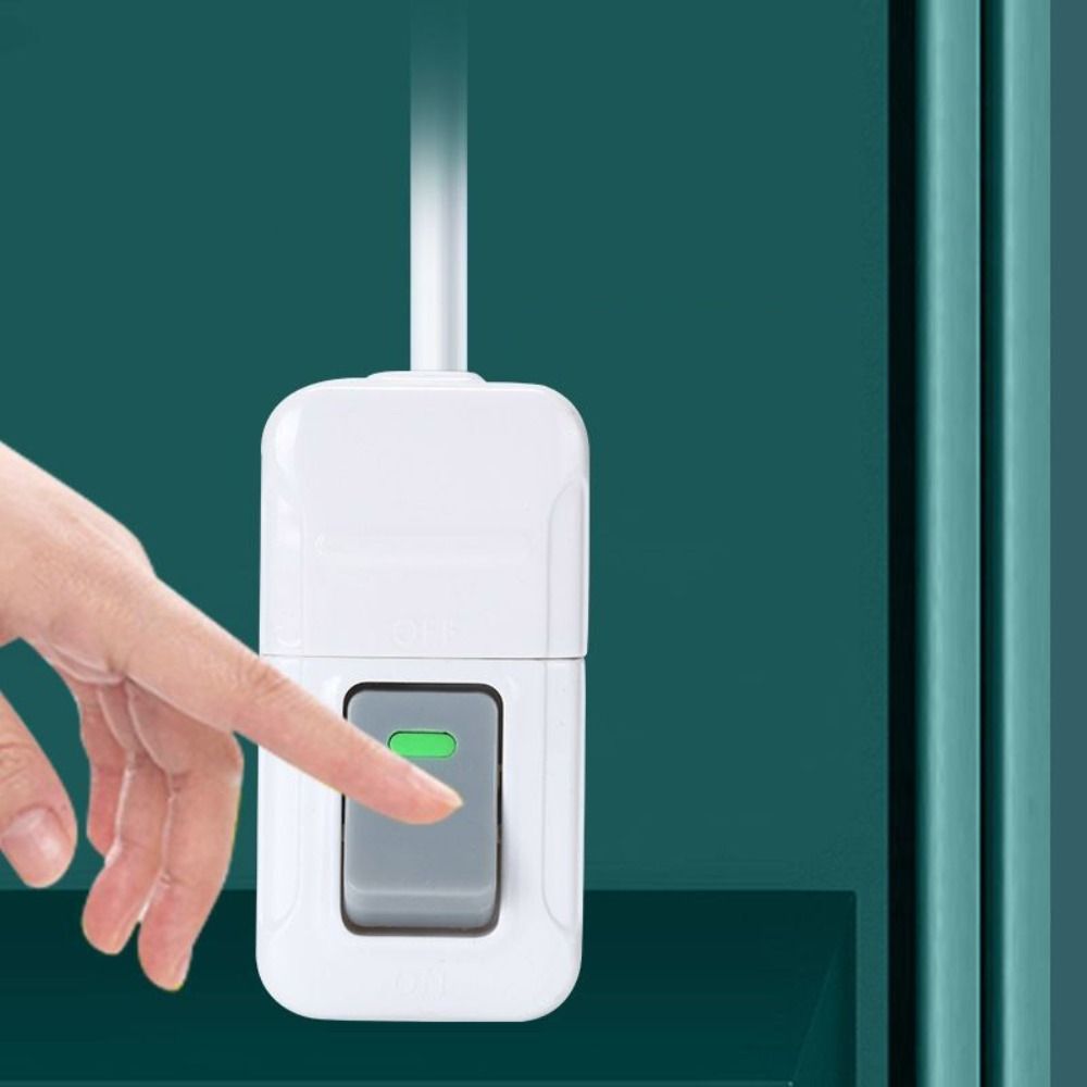Square Wiring Switch Plastic Light Switch Inline on/Off Push Button Switch Table Led Lights