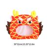 Chinese New Year Headgear for Adult 3D Dragon Hat for Boys Girls Cartoon Plush Hat Festival Celebration Party Headpiece