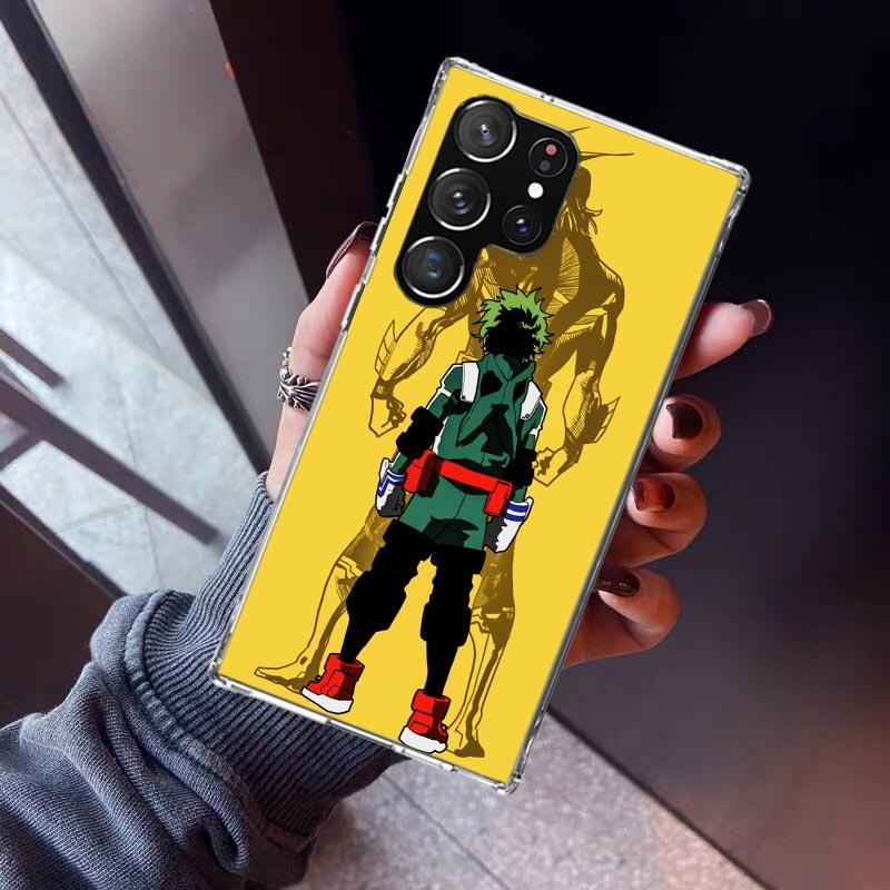 Midoriya Izuku Deku MHA My Hero Phone Case For Samsung Galaxy S26 S25 Edge S24 S23 Ultra S22 Plus S21 S20 FE Soft TPU Back Cover