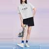 Li Ning X Disney Collaboration Sports Lifestyle Series с принтом Микки Мауса, свитер с круглым вырезом и коротким рукавом, женские топы, белый цвет AHSS876-1