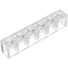 Classic Bulk Brick Block 1x6, 100 Piece Full Transparency Brick 1x6, Compatible with Lego Parts and Pieces 3009, Creative Play Set - Compatible with