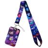 Black Cat Credential Holder Lanyards DIY Hang Rope Lightweight Keys Neck Strap Adjustable Length Retractable Gym Phone Straps