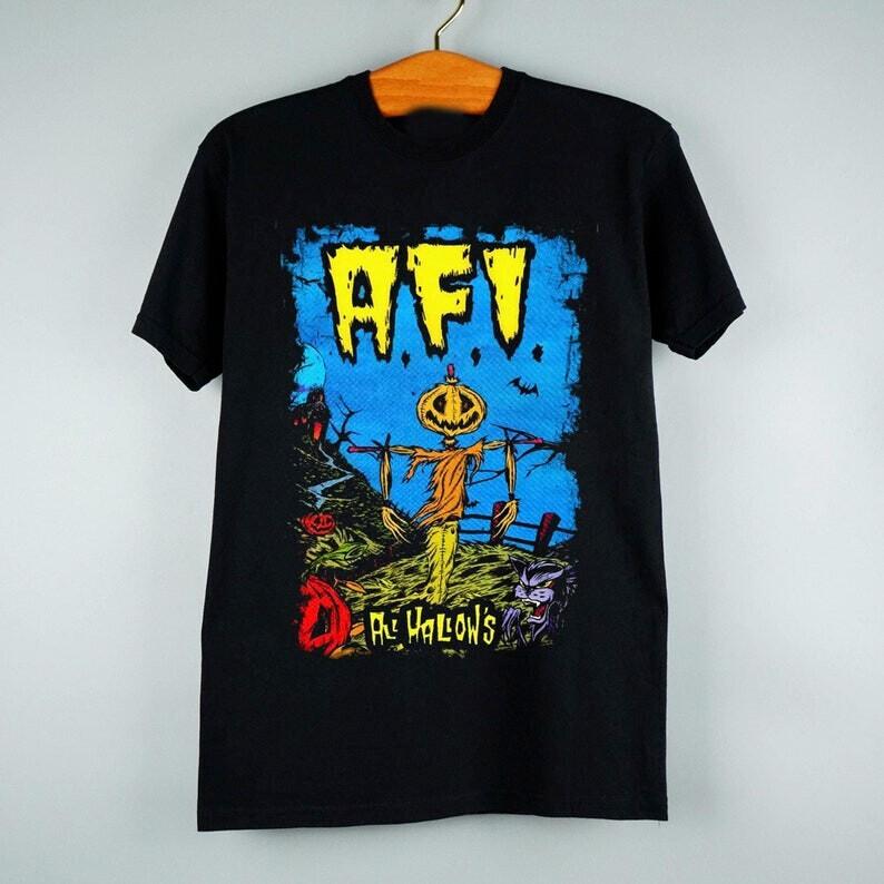 Новая футболка AFI Band Хэллоуинский подарок для фанатов Унисекс S-5XL Футболка BI04_256 Унисекс Футболка